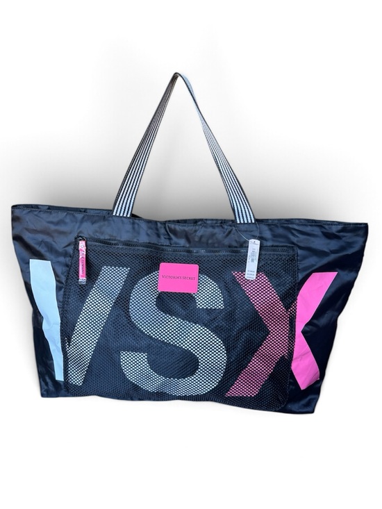 Victoria's Secret Handbags - NWT Victoria’s Secret VSX Oversized Weekender Tote Black Pink Y2K Gym Travel Bag